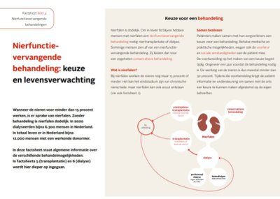 Factsheet Behandeling, keuze en levensverwachting Factsheet Behandeling, keuze en levensverwachting