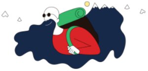 Illustratie van man met rugzak - De Onafhankelijke